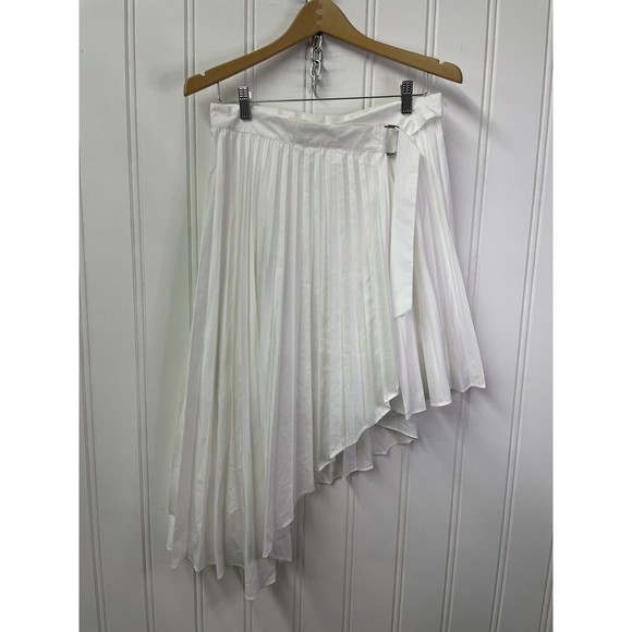 Anthropologie Maeve Pleated Asymmetrical Wrap Skirt, Size 10 NWT - Picture 1 of 12